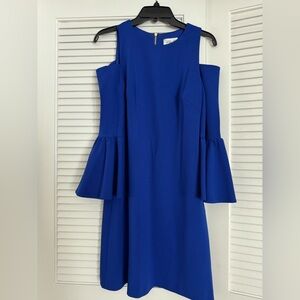 Eliza J. Blue Cold Shoulder Dress